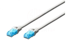 Kabel krosowy (Patch Cord) U/UTP kat. 5e biały 0,5m DK-1512-005/WH