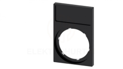 Ramka do etykiet samoprzylepnych 12,5x27mm prostokątna czarna otwór 22mm SIRIUS ACT 3SU1900-0AN10-0AA0 /10szt./
