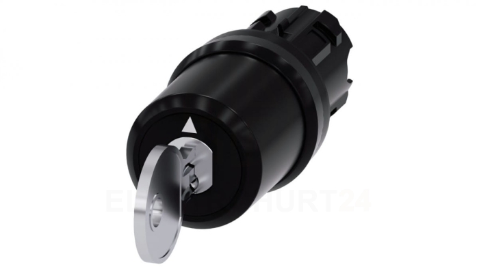 Przełącznik z kluczem 22mm tworzywo 3 poz I-O-II Siemens nr SSG10 klucz w poz O SIRIUS ACT 3SU1000-5BL01-0AA0