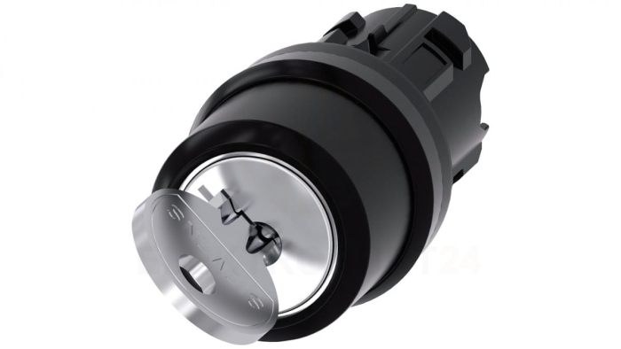 Przełącznik z kluczem 22mm tworzywo 2 poz 0I Ronis nr 455 klucz w poz O SIRIUS ACT 3SU1000-4CC01-0AA0