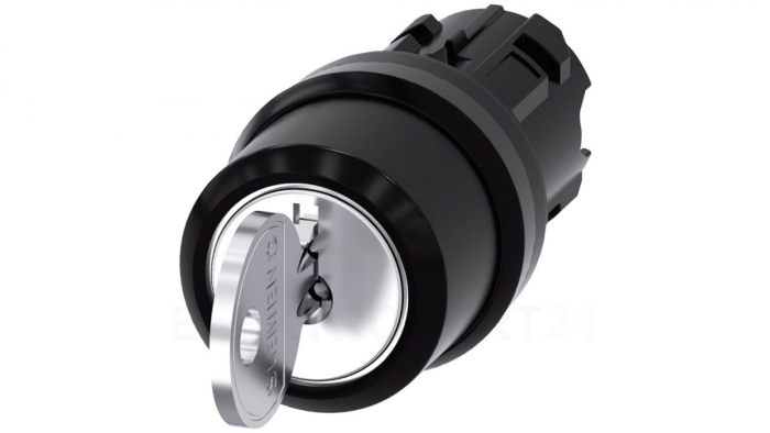 Przełącznik z kluczem 22mm tworzywo 3 poz I-O-II Ronis nr 455 klucz w poz I-O-II SIRIUS ACT 3SU1000-4CL11-0AA0