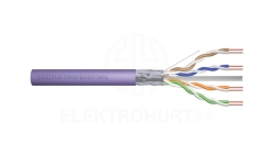 Kabel teleinformatyczny F/UTP kat.6 4x2xAWG23 LSOH drut fioletowy Dca DK-1624-VH-305 /305m/