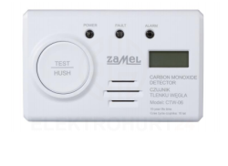 Czujnik tlenku węgla z wbudowaną baterią CTW-06 GAR10000068 Biały