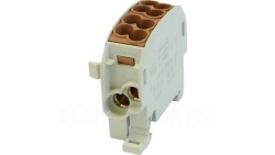 Blok rozdzielczy - odgałęźny Al/Cu SCB 25 (80110) SIMBLOCK brązowy 81501015