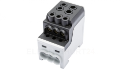 Blok rozdzielczy - dystrybucyjny Al/Cu SDB 200 (80030) SIMBLOCK czarny 81602007