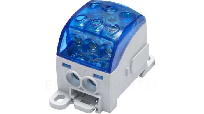 Blok rozdzielczy - uniwersalny Al/Cu SUB 220 (82060) SIMBLOCK niebieski 81650003