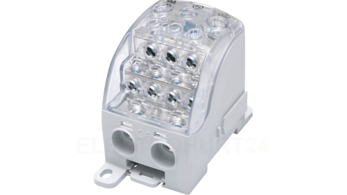 Blok rozdzielczy - uniwersalny Al/Cu SUB 400 (82080) SIMBLOCK szary 81651002