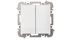 Vestra Łącznik świecznikowy bez ramki podtynkowy IP20 biały 3811-10
