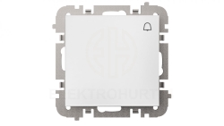 Vestra Łącznik zwierny dzwonek bez ramki podtynkowy IP20 biały 3814-10