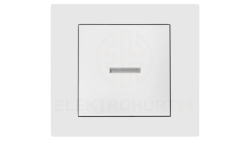 Vestra Łącznik 1-biegunowy bez ramki z podświetleniem podtynkowy IP20 biały 3823-10