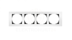 Vestra Ramka poczwórna IP20 biały 3874-00