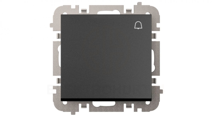 Vestra Łącznik zwierny dzwonek bez ramki podtynkowy IP20 czarny 3814-19