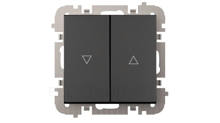 Vestra Łącznik żaluzjowy bez ramki podtynkowy IP20 czarny 3816-19