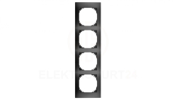 Vestra Ramka poczwórna IP20 czarny 3874-09