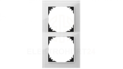 Vestra Ramka podwójna szkło IP20 biały 3872-62