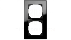 Vestra Ramka podwójna szkło IP20 czarny 3872-61