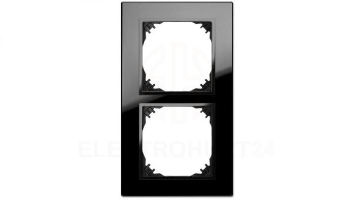 Vestra Ramka podwójna szkło IP20 czarny 3872-61
