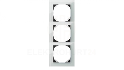 Vestra Ramka potrójna szkło IP20 biały 3873-62