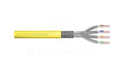 Kabel teleinformatyczny S/FTP kat.7A LS0H drut żółty B2ca DK-1745-A-VH-5 /500m/