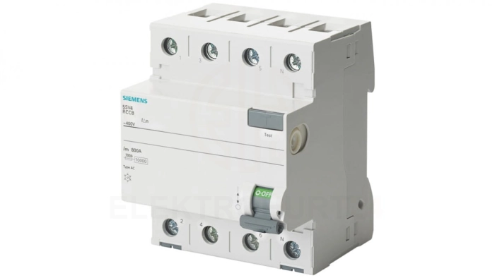 Wyłącznik różnicowoprądowy SENTRON 4P 25A Typ A 0,03A 400V N-Lewa 5SV3342-6KL