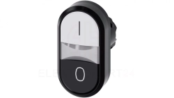 Przycisk podwójny podświetlany 22mm tworzywo biały /I/ czarny /O/ przyciski płaskie SIRIUS ACT 3SU1001-3AB61-0AK0