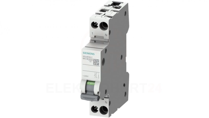 Wyłącznik nadmiarowoprądowy C4 6kA 1+N 1 modułowy 5SL6004-7
