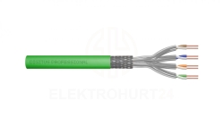 Kabel teleinformatyczny S/FTP kat.8.2 4x2xAWG22 LSOH drut zielony Dca DK-1843-VH-5 /500m/