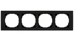 SANTRA ramka poczwórna czarny 4174-09
