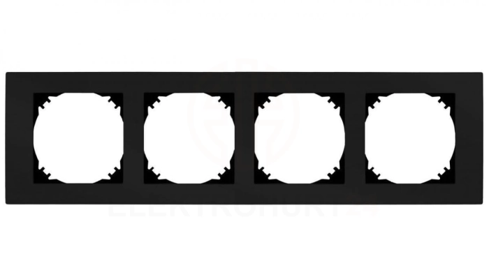 SANTRA ramka poczwórna czarny 4174-09