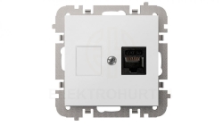 SANTRA gniazdo 1xkomputerowe RJ45 bez ramki podtynkowe biały 4148-10