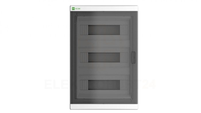 Rozdzielnica podtynkowa elektryczna ELEGANT 3x12 PE+N IP40 drzwi dymne 2455-01