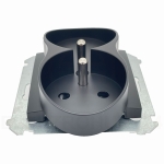 Gniazdo podwójne z uziemieniem czarny mat DGZ2MZ.01/49 KONTAKT SIMON 54