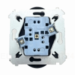 Gniazdo podwójne z uziemieniem czarny mat DGZ2MZ.01/49 KONTAKT SIMON 54