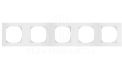 SANTRA ramka pięciokrotna IP20 biały 4175-00