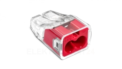 Szybkozłączka SCP2 IDEALNA wtykowa do drutów i wielodrutów 2-torowa 4mm 32A 450V 88000001S /100szt./