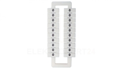 Oznacznik do złączek (EURO) 2,5-70mm2 biały 43192 (nadruk 0) /20szt./