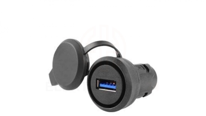 Gniazdo USB 3.0 do otworu 22mm tworzywo czarny z zaślepką /konieczny uchwyt/ 3SU1900-0GA10-0AA0