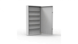 Rozdzielnica natynkowa metalowa 120 modułowa 5x24 544x986x130 RAL9003 IP30 MN120/5/24