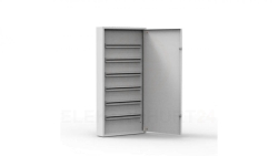 Rozdzielnica natynkowa metalowa 144 modułowa 6x24 544x1136x130 RAL9003 IP30 MN144/6/24