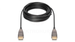Kabel połączeniowy hybrydowy AOC DisplayPort 1.4 8K 60Hz UHD DP-DP M-M czarny 15m AK-340107-150-S