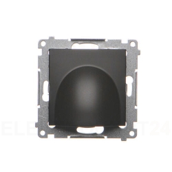 Simon 54 Przyłącze kabla (moduł) czarny mat DPK1.0