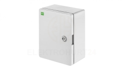 INDUSTRIAL SR4 obudowa z tworzywa ABS 210x280x130 z płytą metalową IP65 szary 2760-00