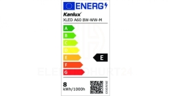 Żarówka LED E27 XLED A60 8W-WW-M 1055lm 2700K barwa ciepła 29612