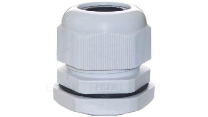 Dławnica kablowa 18-25mm IP67 gwint calowy jasnoszara PG29