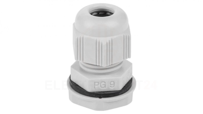 Dławnica kablowa 4,5-7mm IP67 gwint calowy jasnoszara PG9