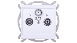 SONATA Gniazdo RTV-SAT końcowe biały mat GPA-RS/m/75