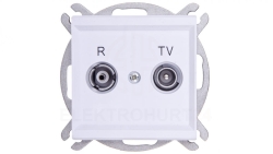 SONATA Gniazdo RTV końcowe biały mat GPA-RK/m/75