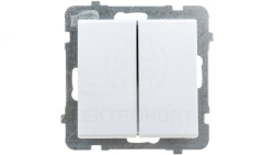 SONATA Łącznik podwójny schodowy biały mat ŁP-10R/m/75