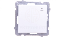 SONATA Łącznik zwierny dzwonek biały mat ŁP-6R/m/75