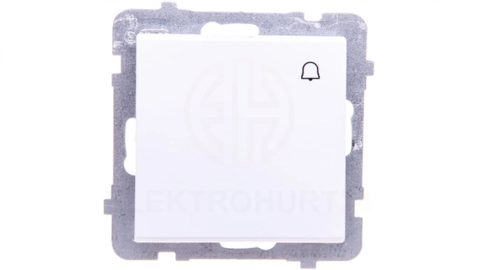 SONATA Łącznik zwierny dzwonek biały mat ŁP-6R/m/75